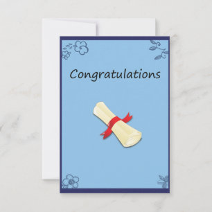 Agradecimiento Tarjeta de graduación