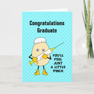 Agradecimiento Tarjeta de graduación de enfermeras de pequeño gra