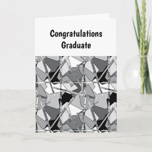 Agradecimiento Tarjeta de graduación de flautas superpuestas