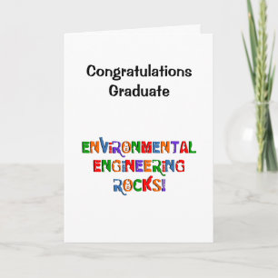 Agradecimiento Tarjeta de graduación de Ingeniería Ambiental