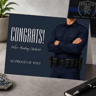Agradecimiento Tarjeta de Graduación de la Academia de Policía Mo