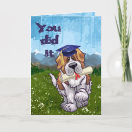 Agradecimiento tarjeta de graduación de San Bernardo