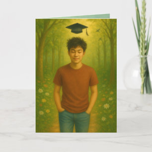 Agradecimiento Tarjeta de graduación plegada personalizado Cabell