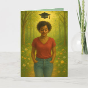 Agradecimiento Tarjeta de graduación plegada personalizado - Cort