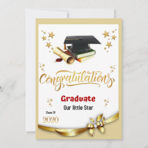 Agradecimiento Tarjeta de graduado de felicitaciones