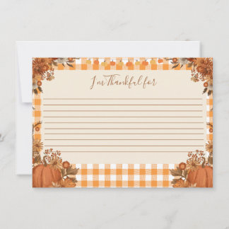 Agradecimiento Tarjeta de Gratitud de Friendsgiving Estoy Agradec