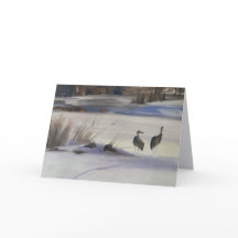 Tarjeta de Grullas Canadienses, Steamboat Springs,