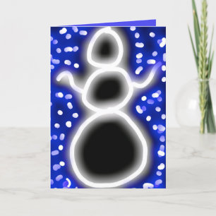 Agradecimiento Tarjeta de Guay Snowman para Año Nuevo