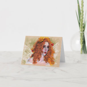 Agradecimiento Tarjeta de hadas asustada