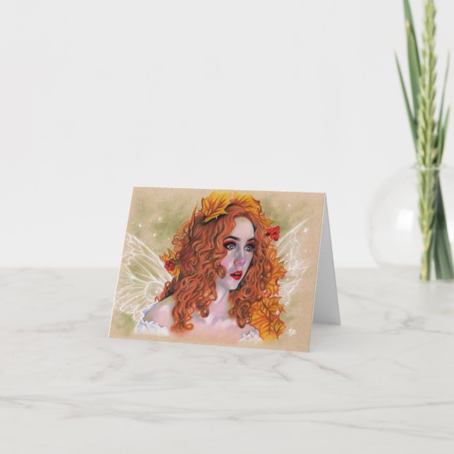 Agradecimiento Tarjeta de hadas asustada (Anverso)