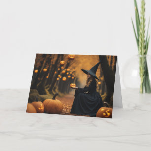 Agradecimiento Tarjeta de Halloween Bruja