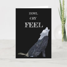 Tarjeta de Howling Wolf Perosnalizada