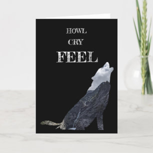 Agradecimiento Tarjeta de Howling Wolf Perosnalizada
