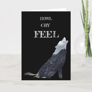 Agradecimiento Tarjeta de Howling Wolf Perosnalizada