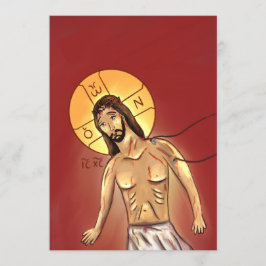 Agradecimiento Tarjeta de icono de papel de Cristo