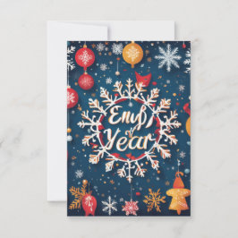 Agradecimiento Tarjeta de impresión de Año Nuevo