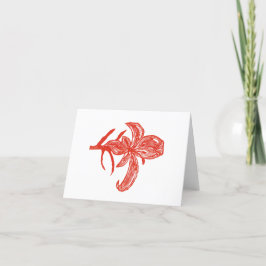 Agradecimiento Tarjeta de impresión de bloques de estilo japonés 