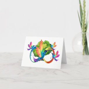 Agradecimiento Tarjeta de infinito Hummingbird