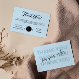 Agradecimiento Tarjeta de inserción de paquete de negocios modern