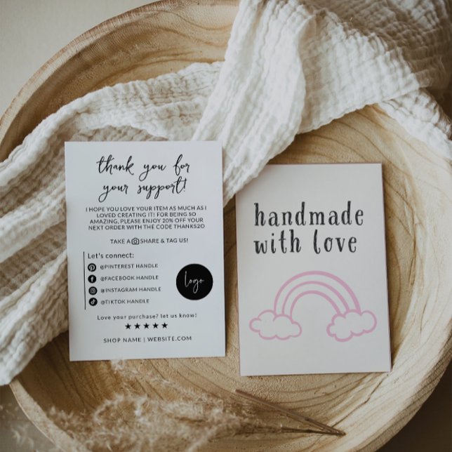 Agradecimiento Tarjeta de inserción de paquete de negocios modern (Subido por el creador)