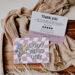 Agradecimiento Tarjeta de inserción de paquetes para pequeñas emp