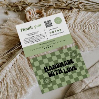 Agradecimiento Tarjeta de inserción de paquetes para pequeñas emp