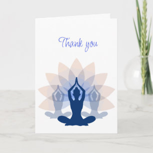 Agradecimiento Tarjeta de instructor de clases de yoga de agradec