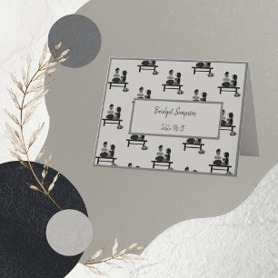 Agradecimiento Tarjeta de invitados Boho de la pareja Eternal Sto