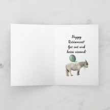 Tarjeta de jubilación fuera de pasto