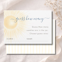 Agradecimiento Tarjeta de Juego de Adivinanza de Cuántas para Duc