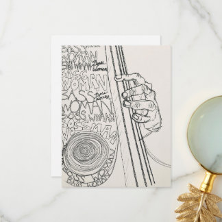 Agradecimiento Tarjeta de jugador Woman Bass