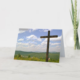 Agradecimiento Tarjeta de la escritura del aprecio del pastor