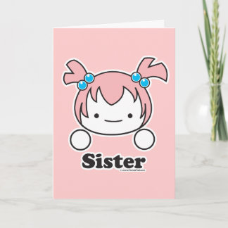 Agradecimiento Tarjeta de la hermana