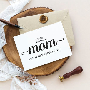 Agradecimiento Tarjeta de la madre de la novia personalizada