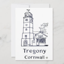 tarjeta de la torre del reloj de Tregony