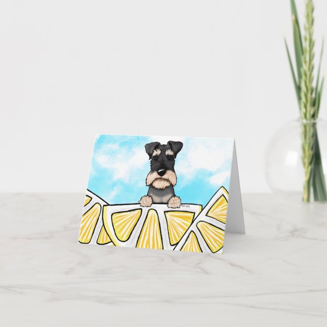 Agradecimiento Tarjeta de Lemons de Schnauzer Life (Anverso)