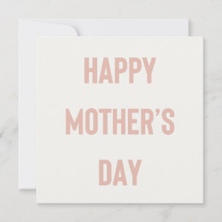 Agradecimiento Tarjeta de letra Happy Mother's Day Bison