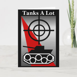 Agradecimiento Tarjeta de lote de tanques