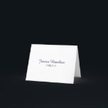 Agradecimiento Tarjeta de lugar con guion azul marino con opción<br><div class="desc">Una simple tarjeta de lugar con caligrafía elegante y opción de comida. Ideal para bodas,  fiestas de compromiso o cualquier otra ocasión especial. Ofrezco un servicio de personalización. Si tienes alguna pregunta o solicitud especial,  no dudes en contactarme a través del chat.</div>