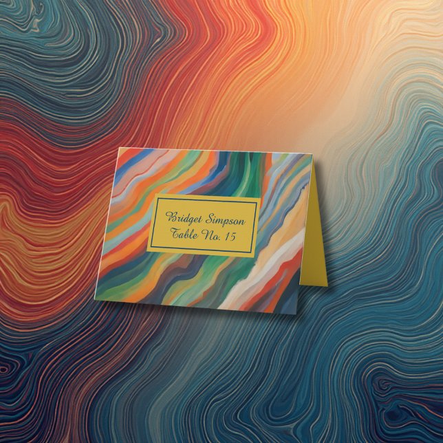 Agradecimiento tarjeta de lugar de boda de destino africano de má (Subido por el creador)