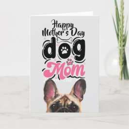 Agradecimiento Tarjeta de mamá del perro del día feliz de la madr