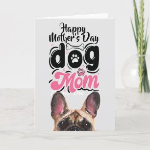 Agradecimiento Tarjeta de mamá del perro del día feliz de la madr