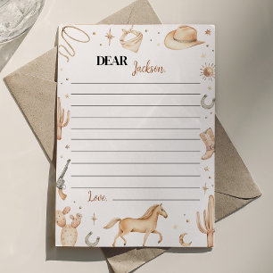 Agradecimiento Tarjeta de mensaje Boho First Rodeo Time Capsule N