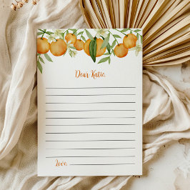 Agradecimiento Tarjeta de mensaje Cutie Citrus Cumpleaños Time Ca