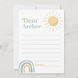 Agradecimiento Tarjeta de mensaje de cápsula del tiempo de cumple