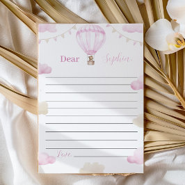 Agradecimiento Tarjeta de mensaje de la cápsula de la hora de nac