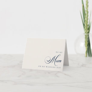 Agradecimiento Tarjeta de mensaje para mi mamá el día de mi boda