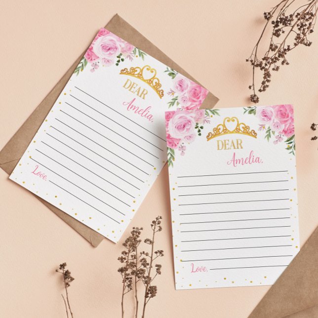 Agradecimiento Tarjeta de mensaje Princess Crown Time Capsule Not (Subido por el creador)