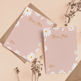 Agradecimiento Tarjeta de mensaje Rubor Pink Daisy Time Capsule N