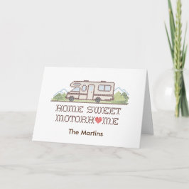 Agradecimiento Tarjeta de Motohome Sweet Home